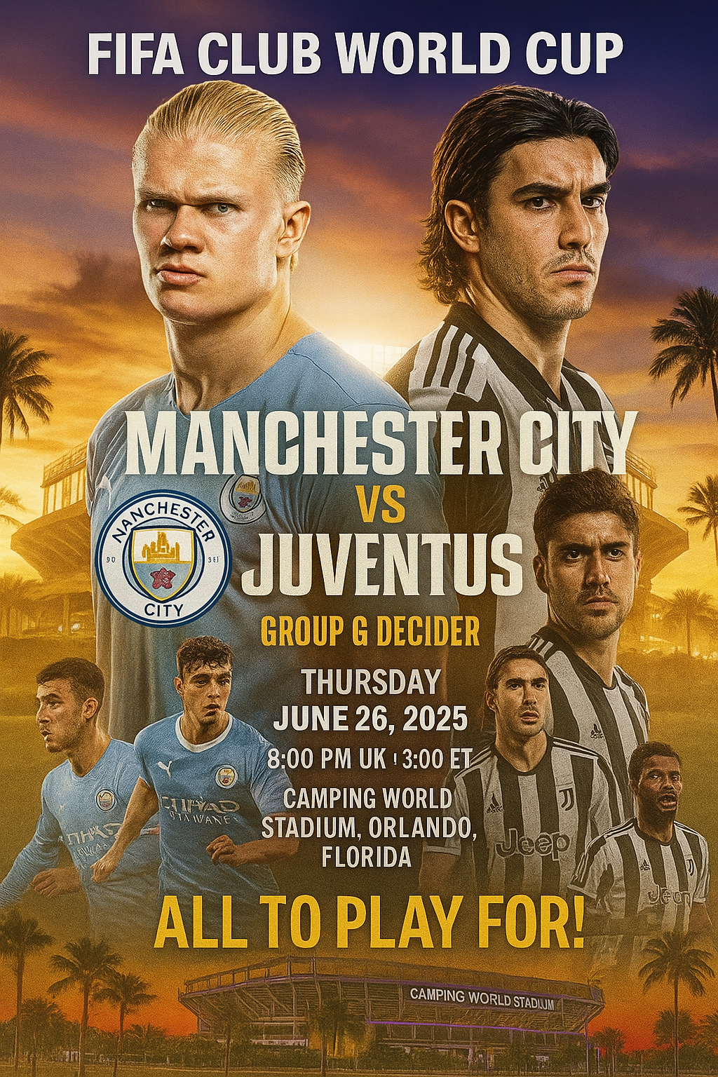 Manchester City vs Juventus: Club World Cup Group G&nbsp;Showdown