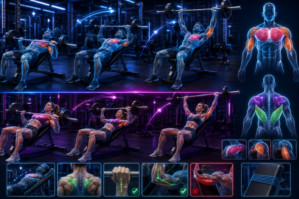Incline Barbell Bench&nbsp;Press