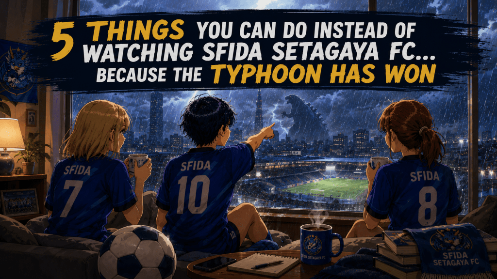 5 Things You Can Do Instead of Watching SFIDA Setagaya FC… Because the Typhoon Has&nbsp;Won